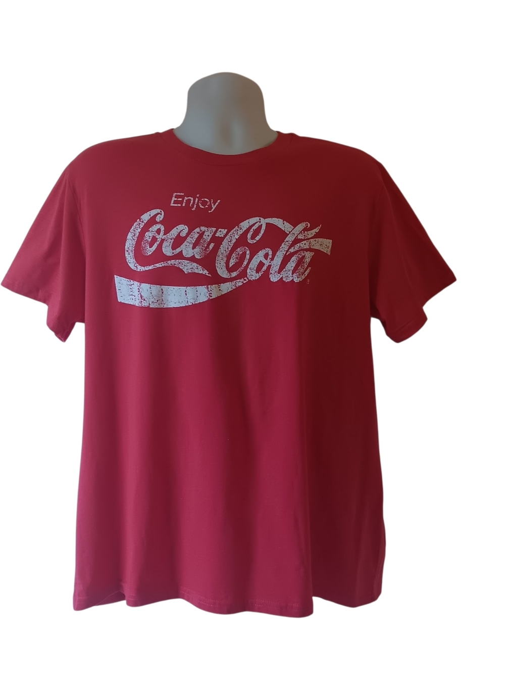 Coca-Cola men's red short-sleeve graphic t-shirt size 2XL